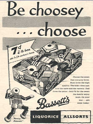 1955 Liquorice allsorts - vintage ad