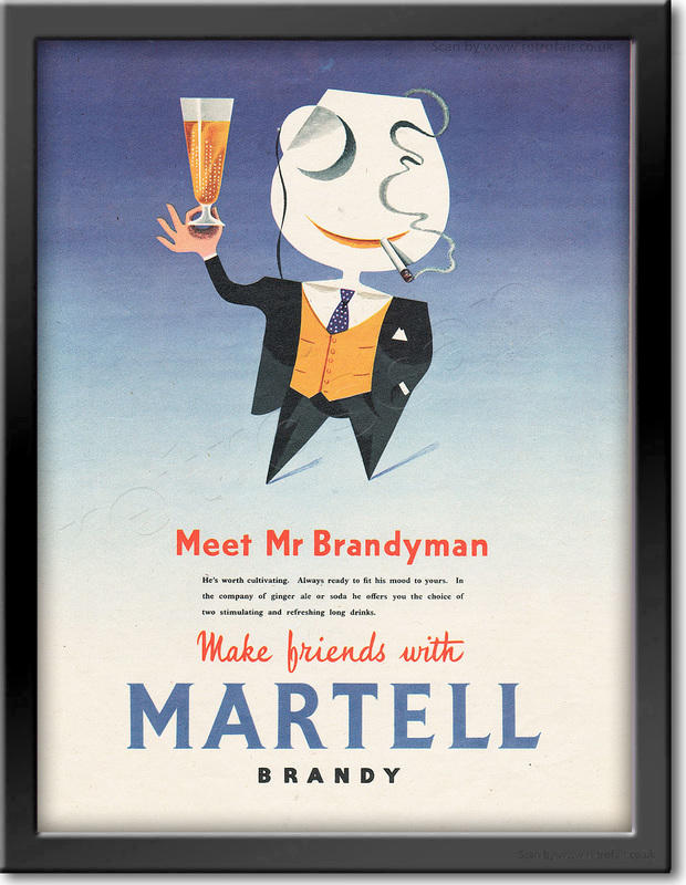 1955 Martell Brandy vintage ad