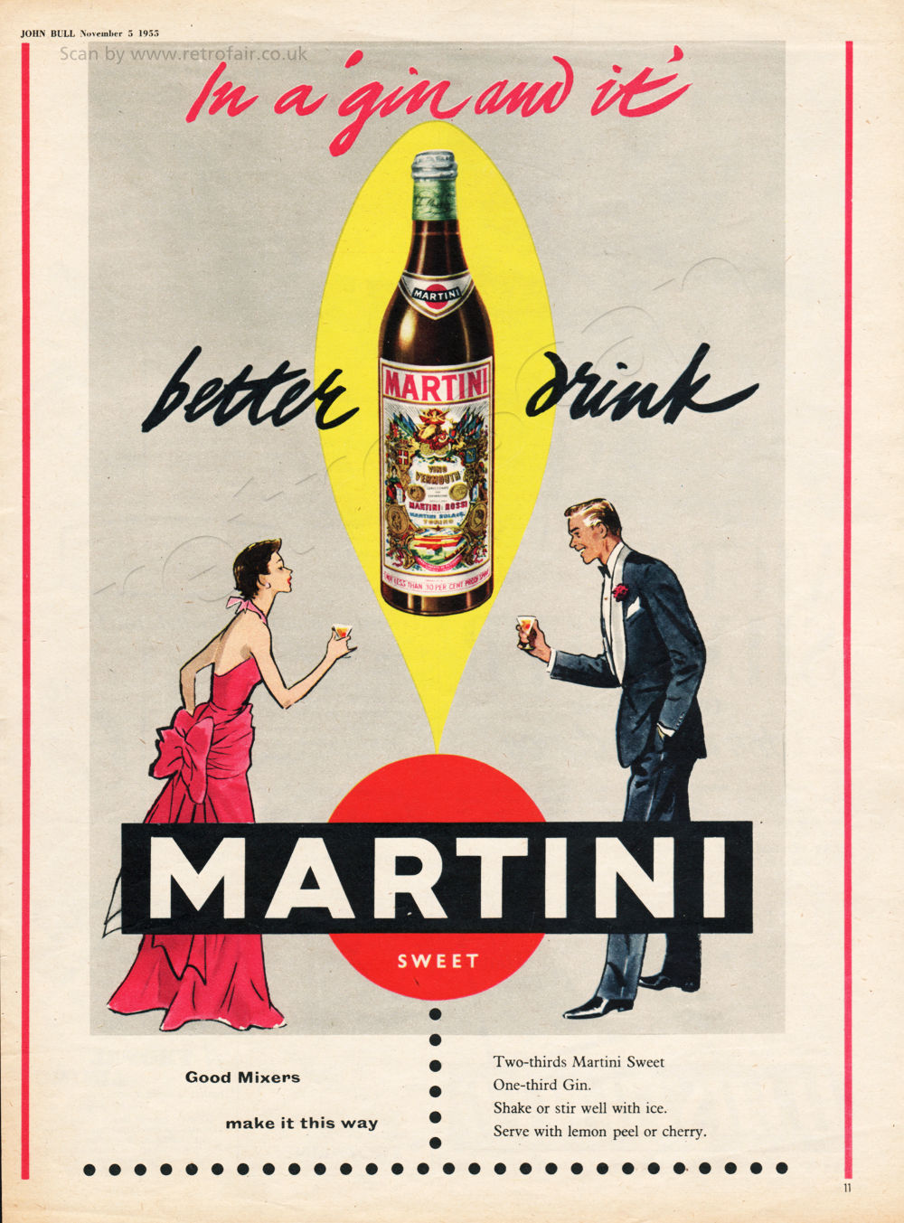 1955 Martini Martini advert