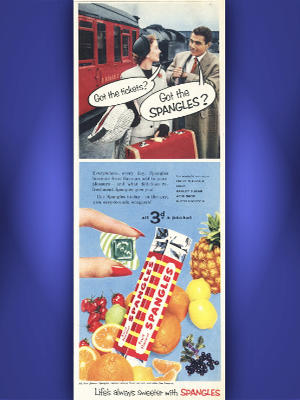 195 Spangles - vintage ad