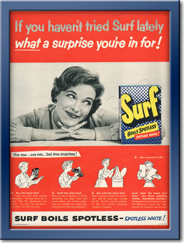 Surf Detergent - framed preview retro