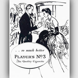 1951 ​Player's Cigarettes - vintage ad