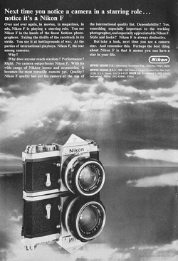  1969 Nikon F - unframed vintage ad