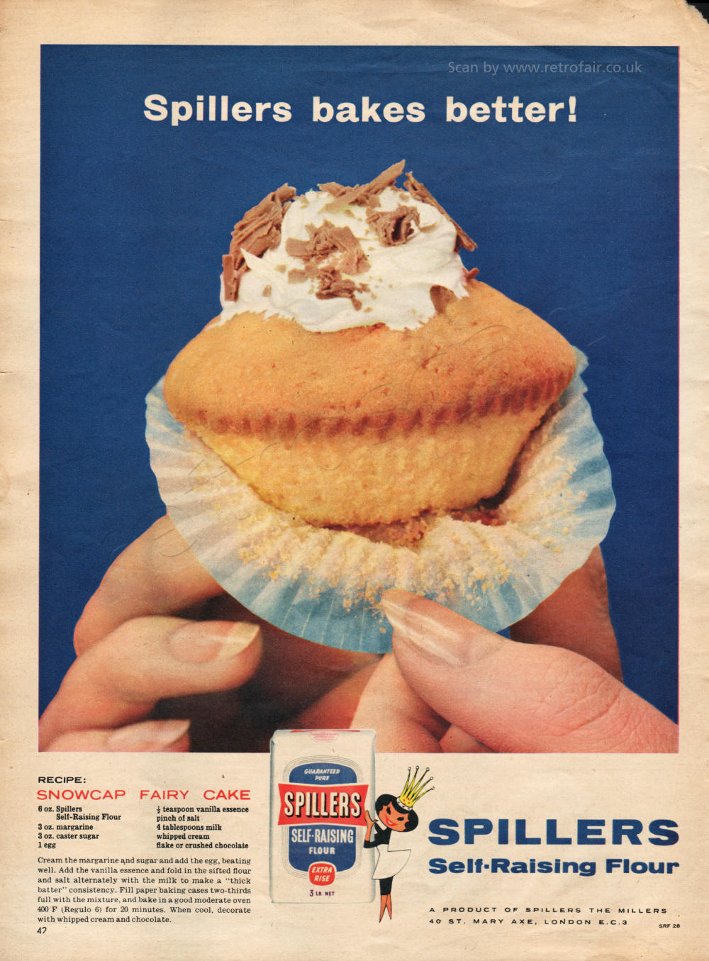 1956 Spillers Flour - unframed vintage ad