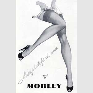 1950 Morley Stockings - Vintage Ad