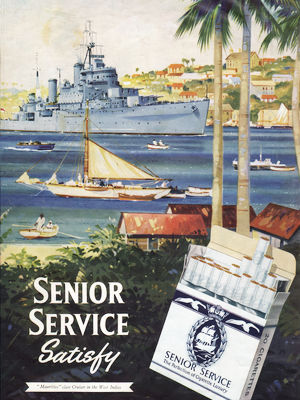 1957 Senior Service - vintage ad