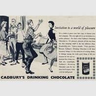 1955 Cadbury's Drinking Chocolate - vintage ad