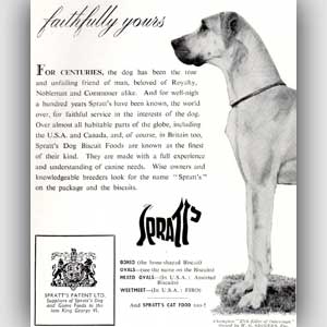 vintage Spratts dog food advert