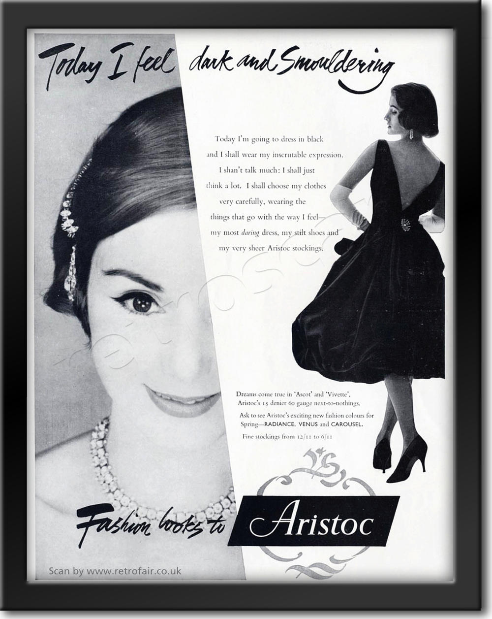 vintage Aristoc Stockings ad
