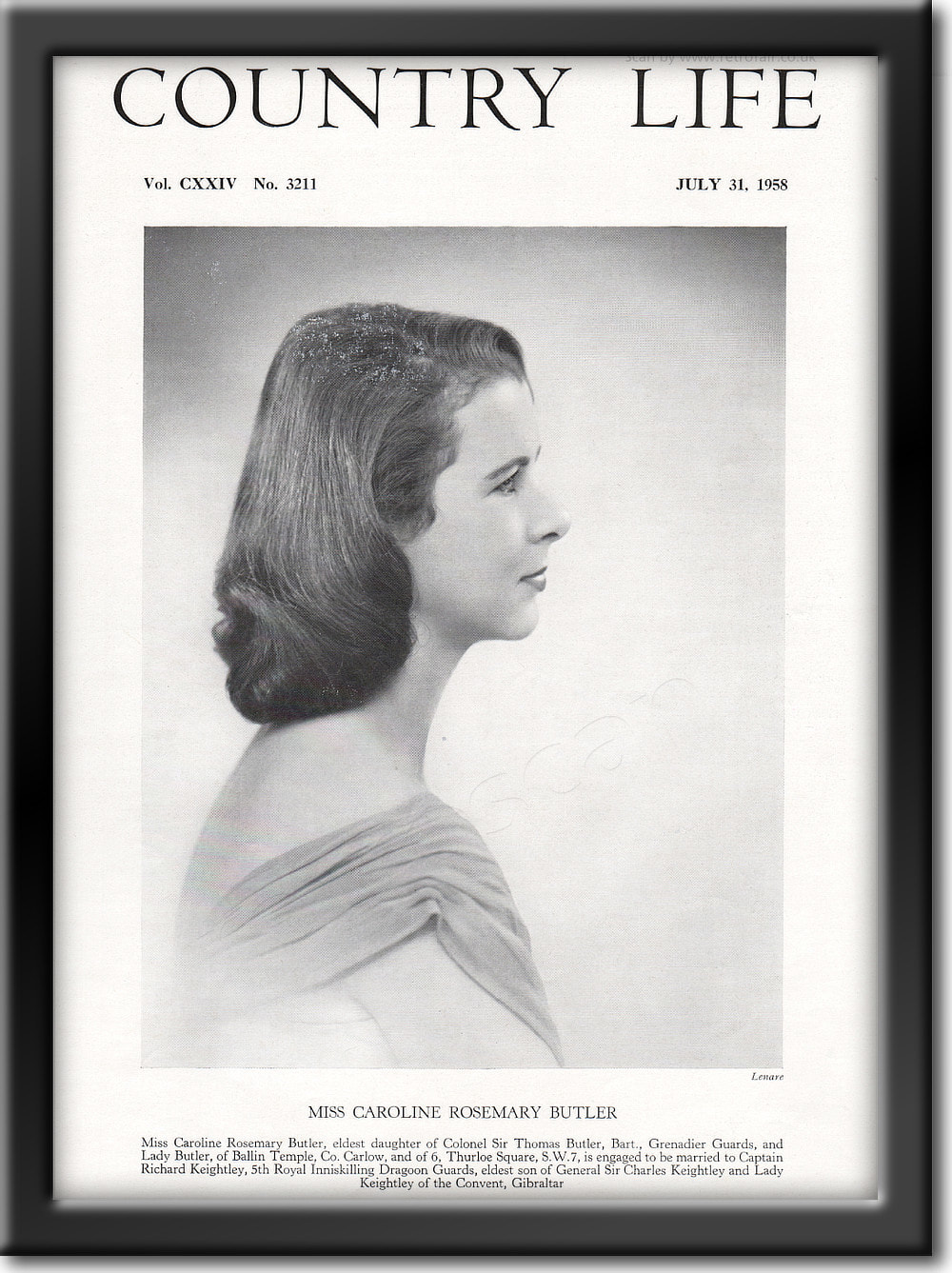 1958 Miss Caroline Rosemary Butler