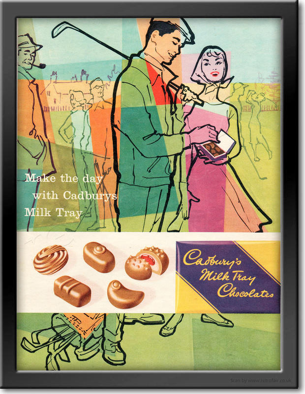  1958 Cadbury's Milk Tray - framed preview retro