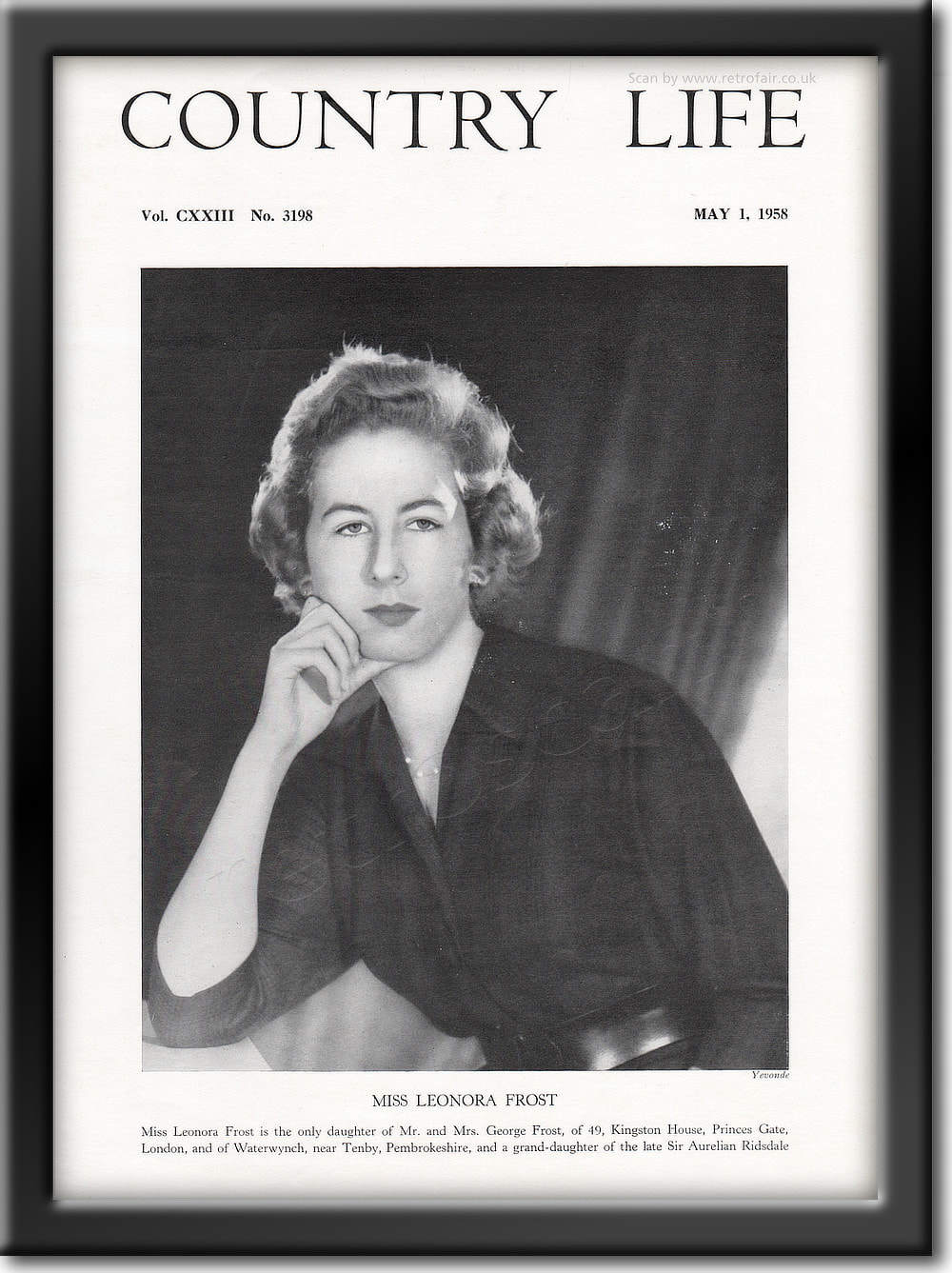 1958 Miss Leonora Frost