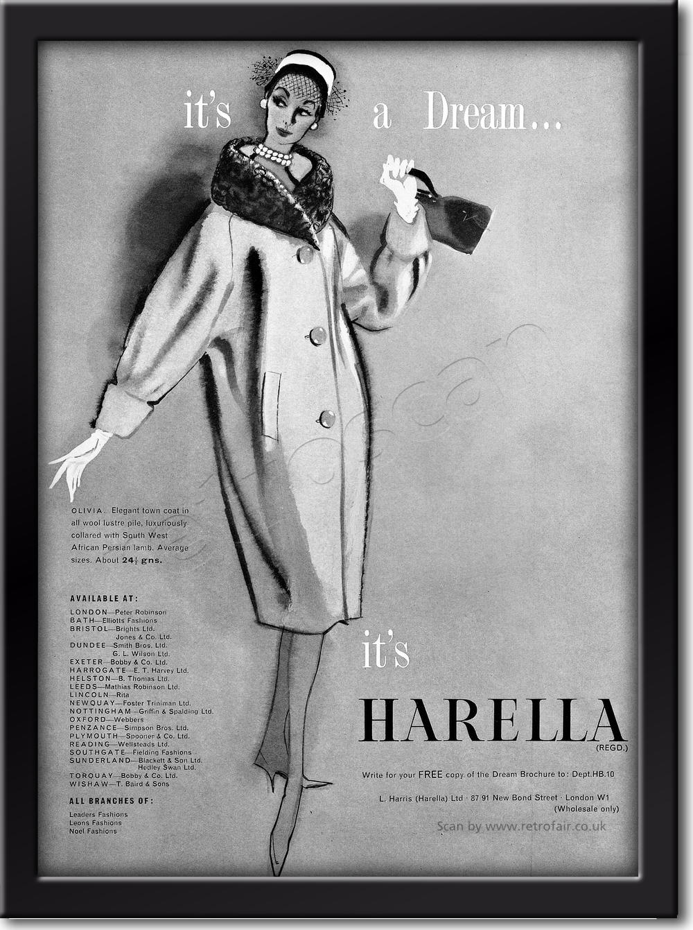 Retro Harella Fashion Advert