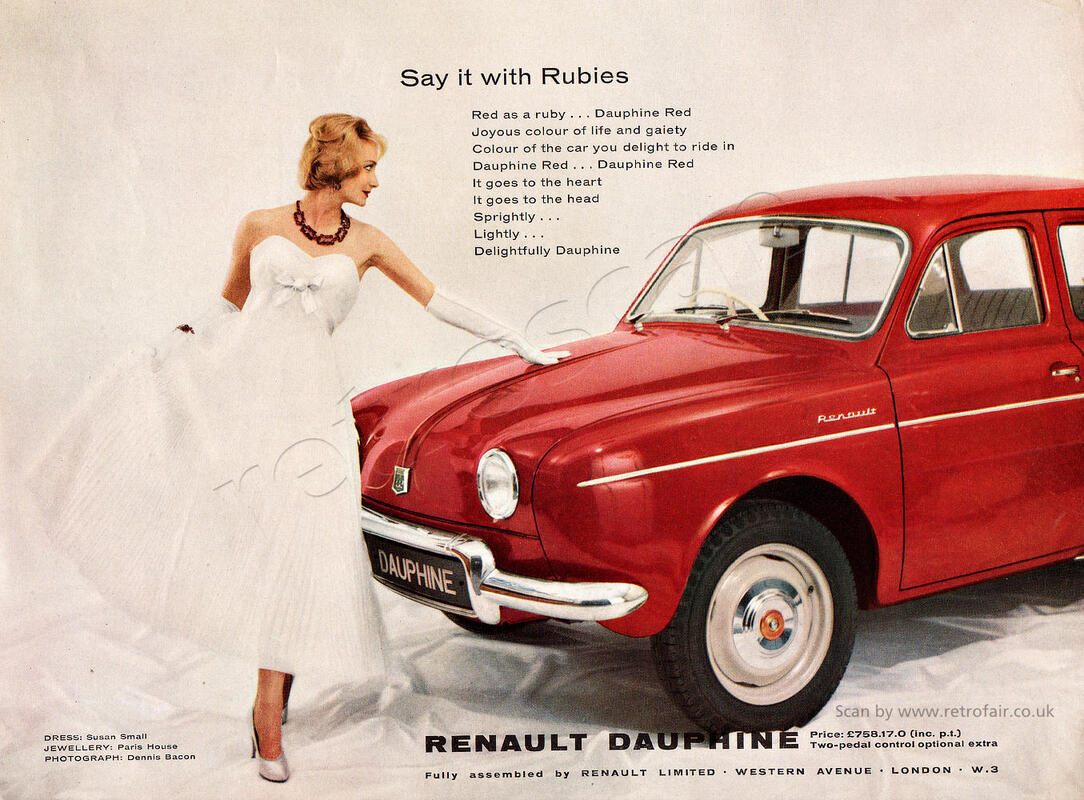 1958 vintage Renault ad