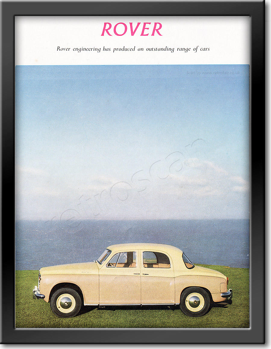 1958 Rover - framed preview retro