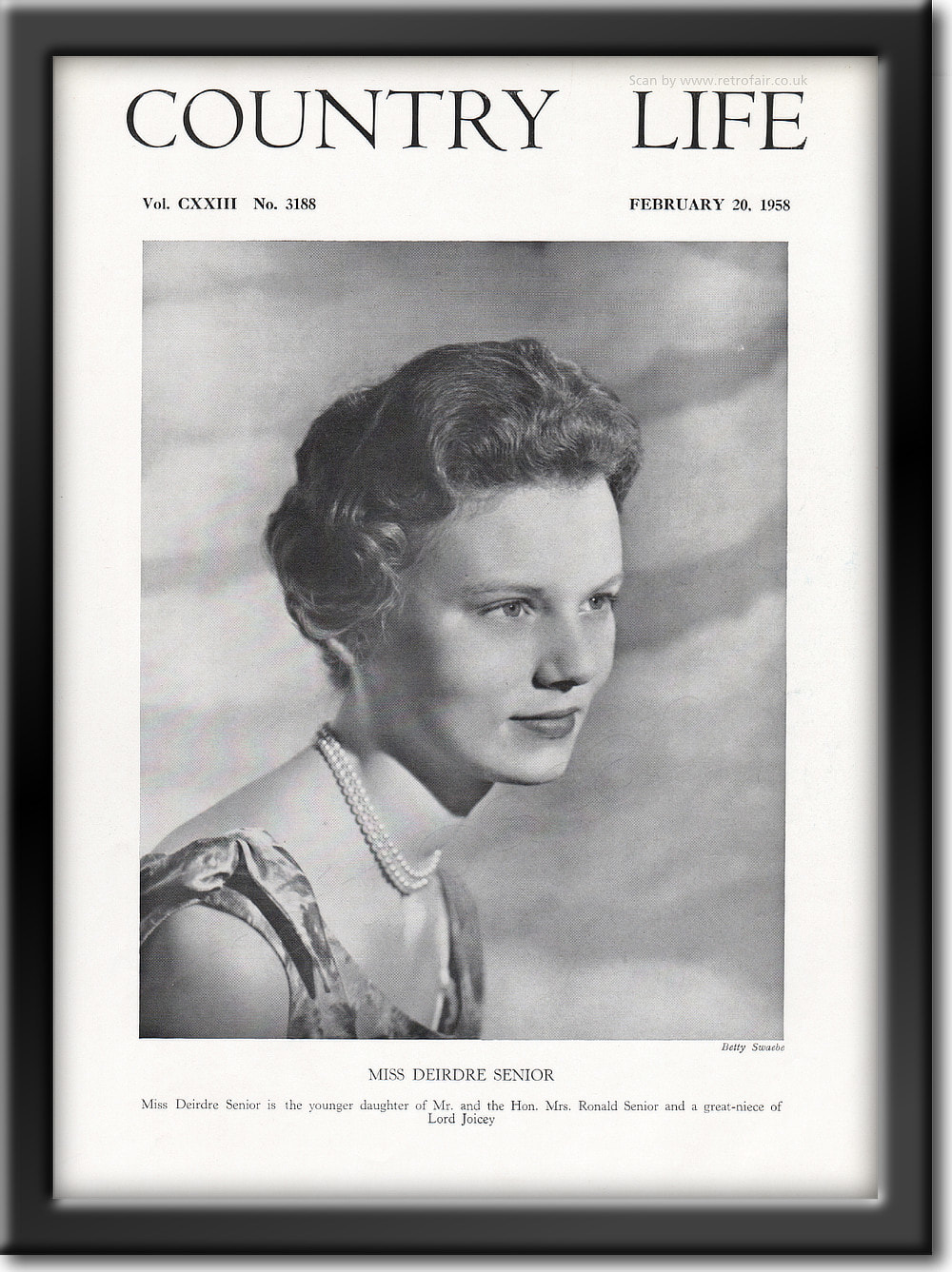 1958 Miss Deirdre Senior