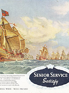 1958 Senior Service  - vintage ad