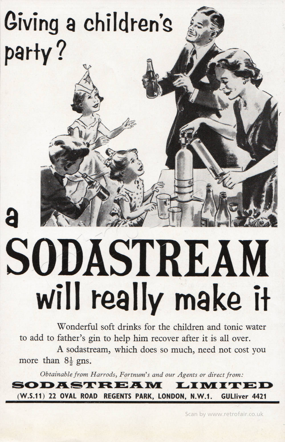 1958 Sodastream - vintage magazine ad