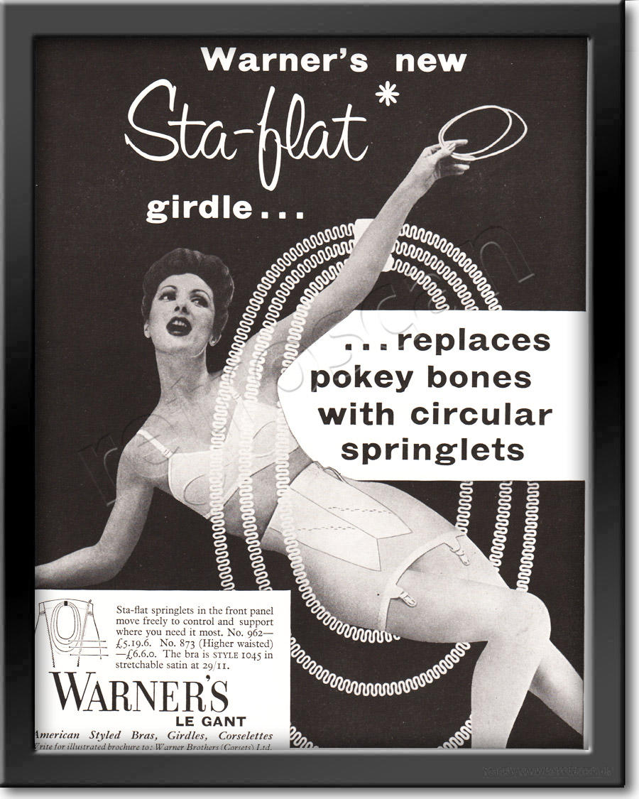 1958 Warner's Lingerie - framed preview retro