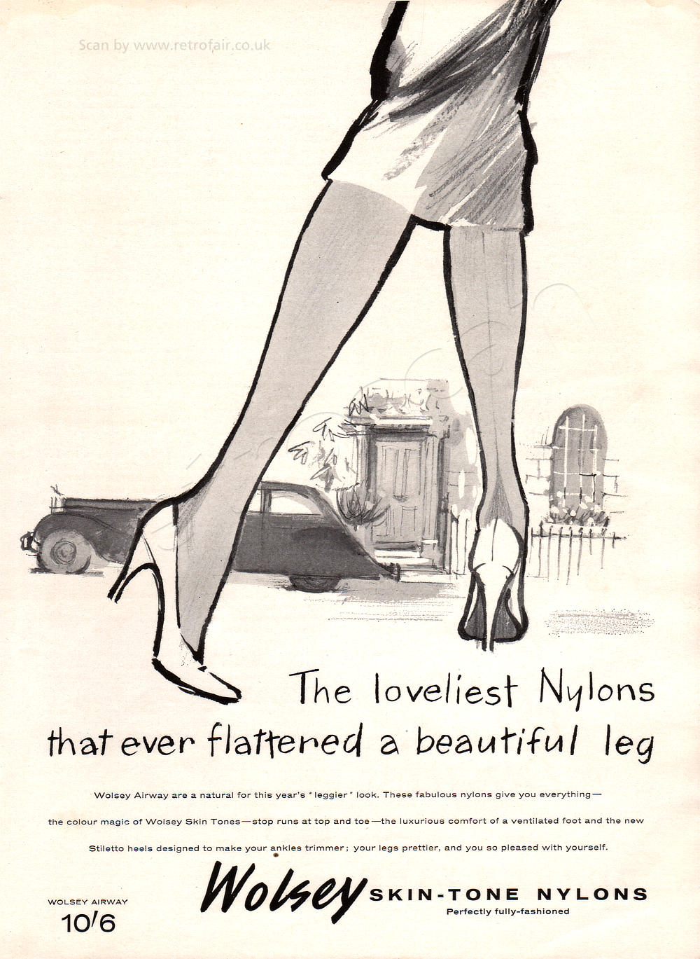 1958 Wolsey Nylons unframed preview