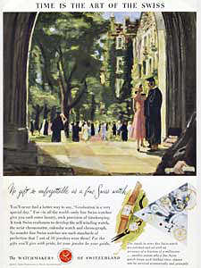 1951 Watchmakers of Switzerland - vintage ad