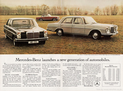 1968 Mercedes-Benz - unframed vintage ad
