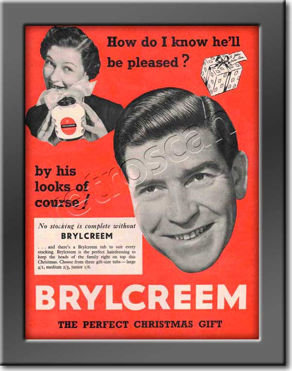 1953 retro Brylcreem  advert