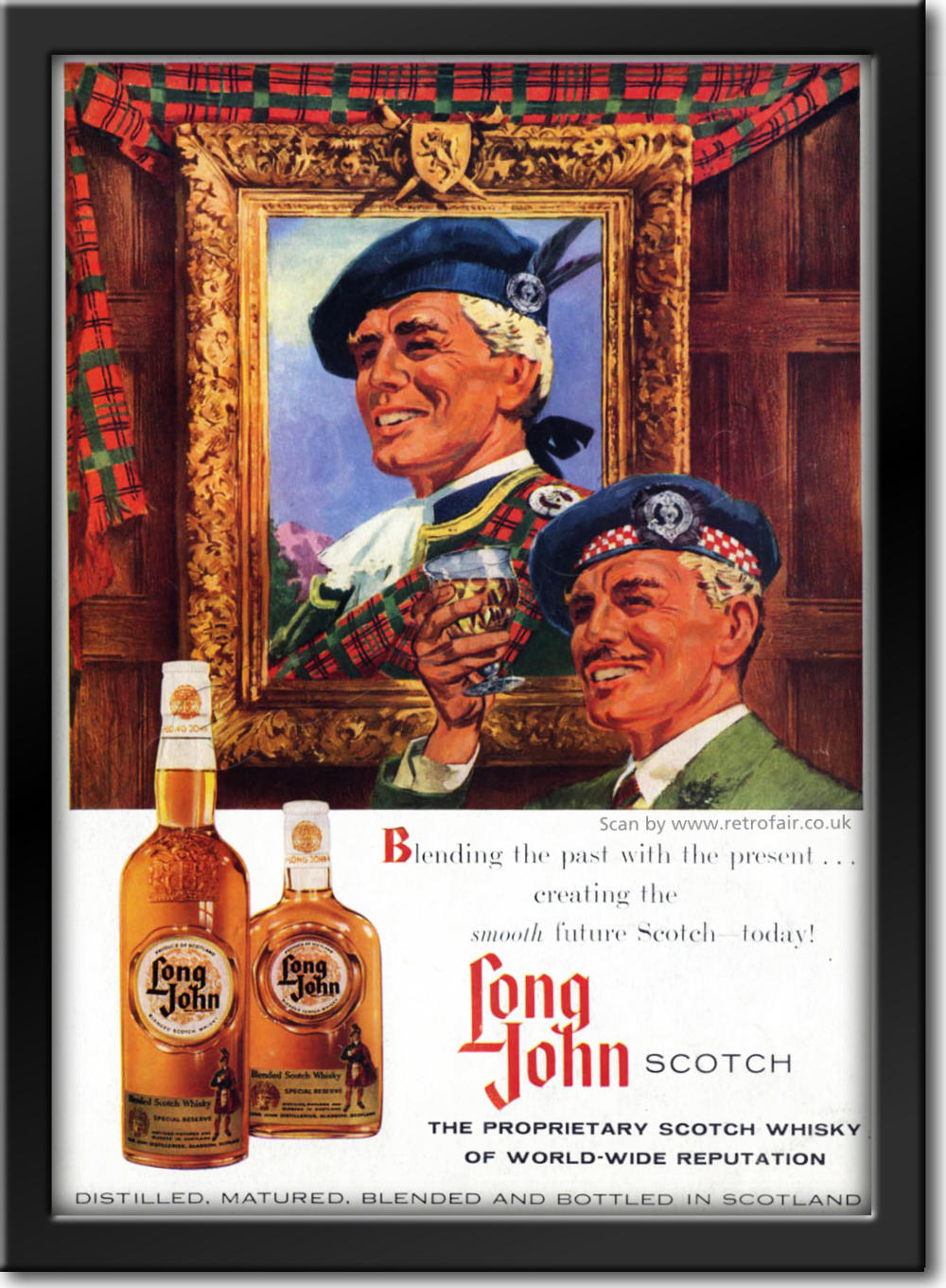 vintage Long John Scotch Whiskey advert