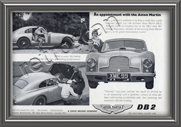 Aston Martin DB2 Vintage Ad