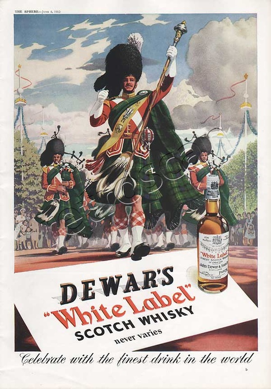 1953 Dewar's Scotch Whisky vintage ad
