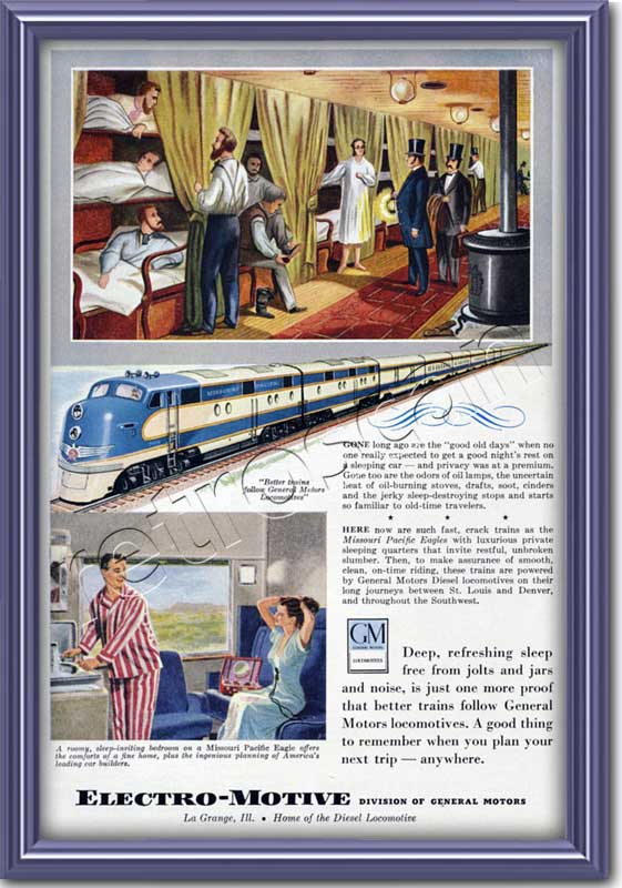 1949 vintage Electro - Motive  advert