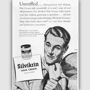 Silvikrin Hair Cream Vintage Ad