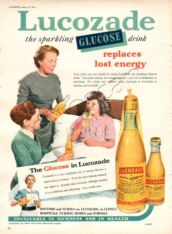 1954 Lucozade  vintage ad