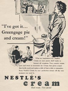 vintage Nestlé cream ad
