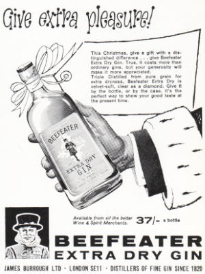 1960 Beefeaters Gin - vintage ad