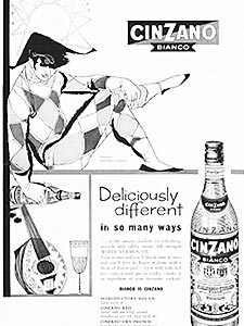 1960 Cinzano Vermouth vintage ad