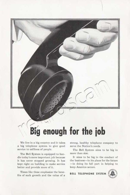 1951 Bell Telehone Systems vintage ad