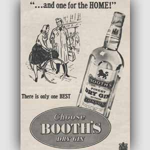 vintage Booth's gin advert