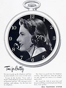 1952 Bell Clock - vintage ad