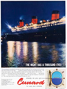 1961 Cunard  - vintage ad
