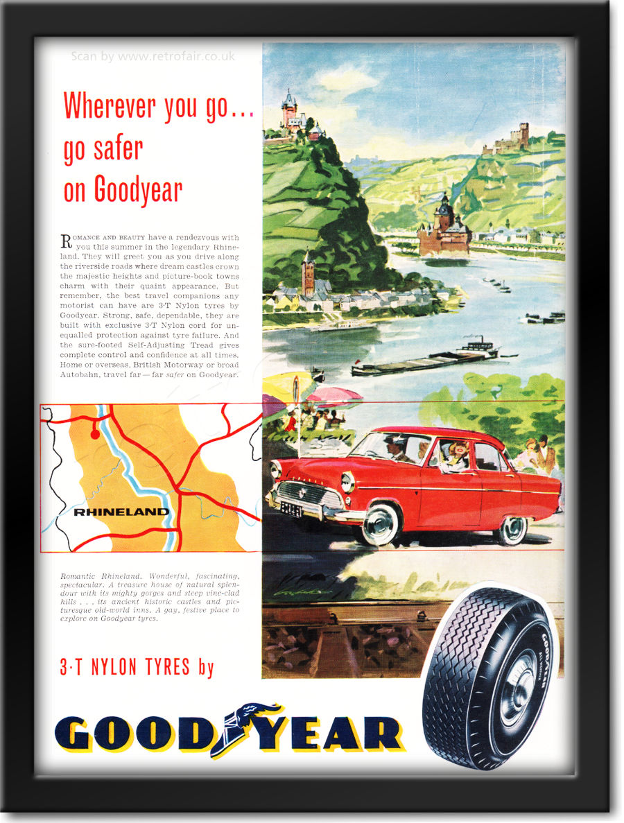 1962 vintage Good Year Tyres advert
