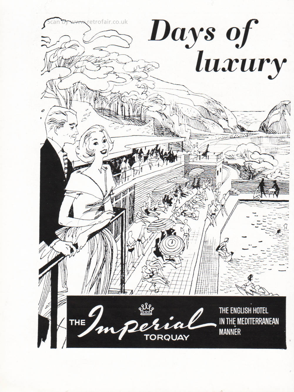 1962 Torquay Imperial Hotel retro ad