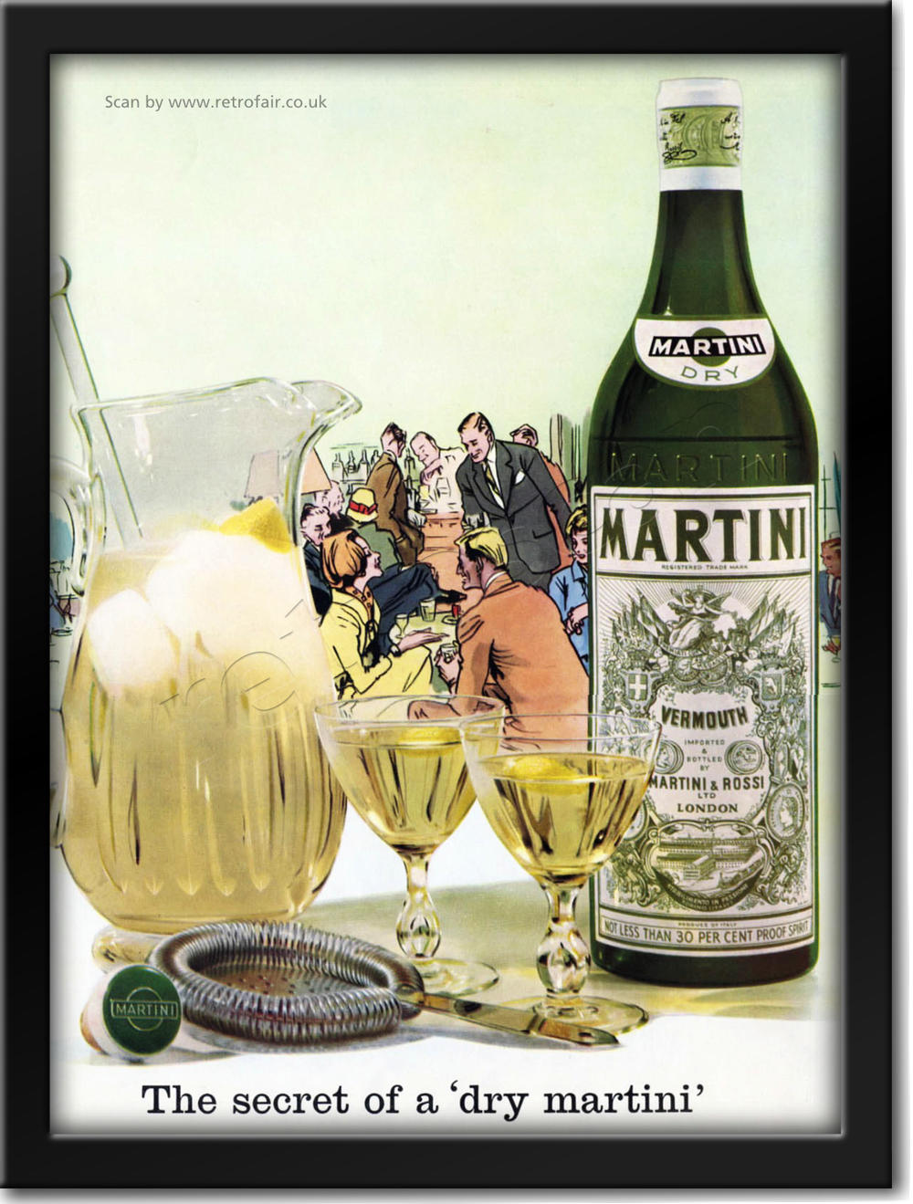 1961 vintage Martini advert