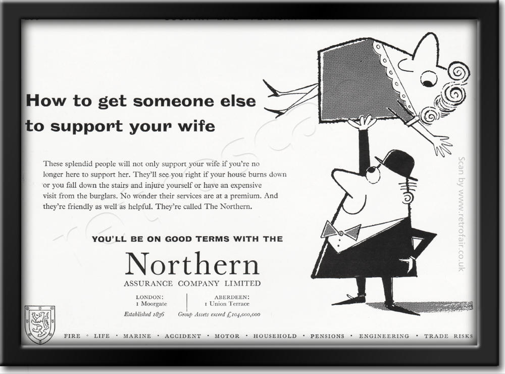 1961 Northern Assurance Company  vintage ad