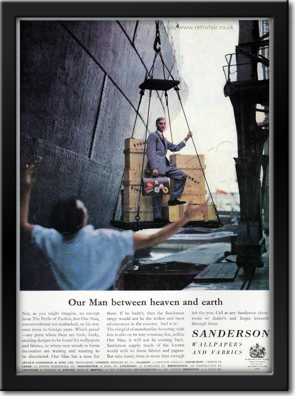 1961 Sanderson Fabrics advert
