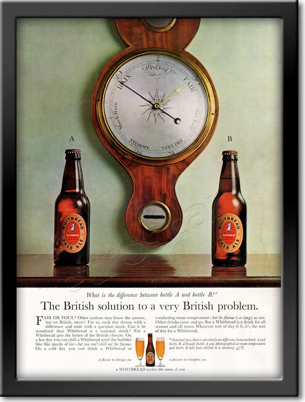1961 Whitbread Beer - framed preview retro