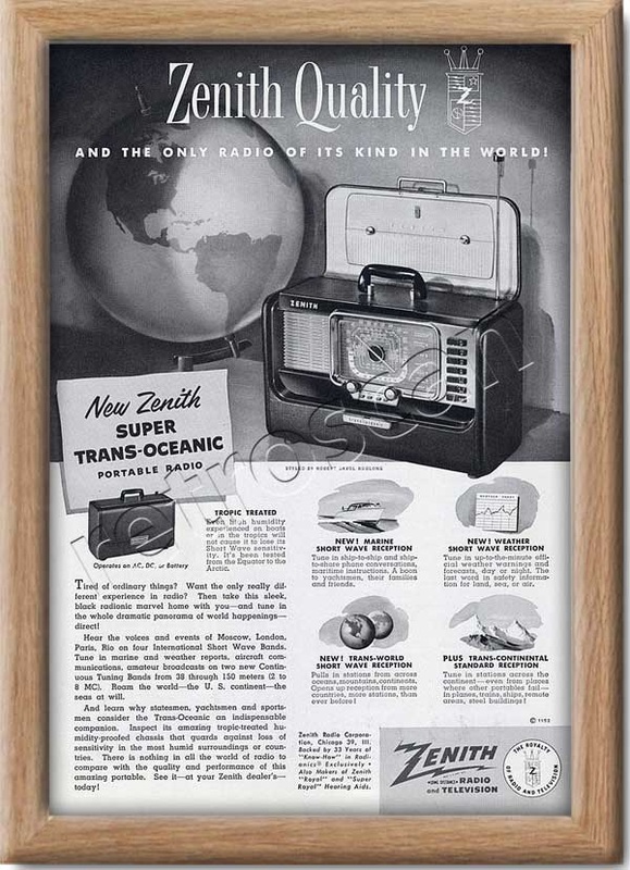 vintage 1952 Zenith Radio