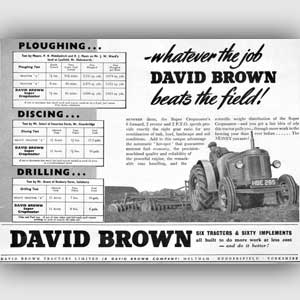 Vintage David Brown tractor ad