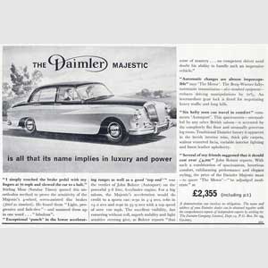 vintage Daimler advert