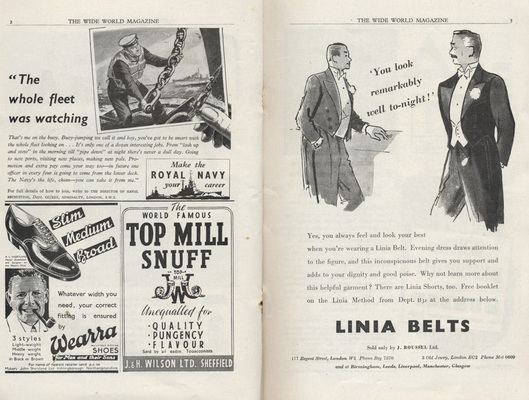 1482 × 1120 1949 Wide World Magazine Vintage Ad Spread